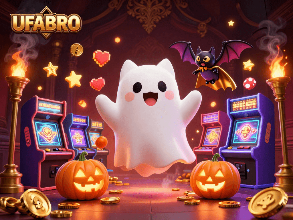 Join UFABRO to win big in a vibrant casino experience with engaging characters and iconic gaming elements.