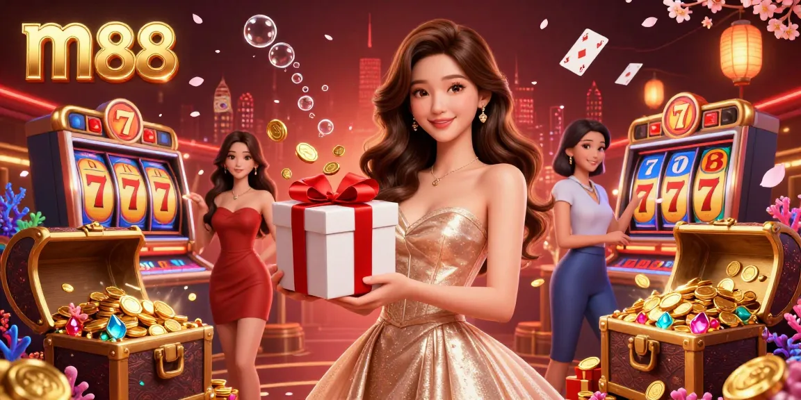Win big with m88's festive casino experience featuring vibrant games and gold treasures.