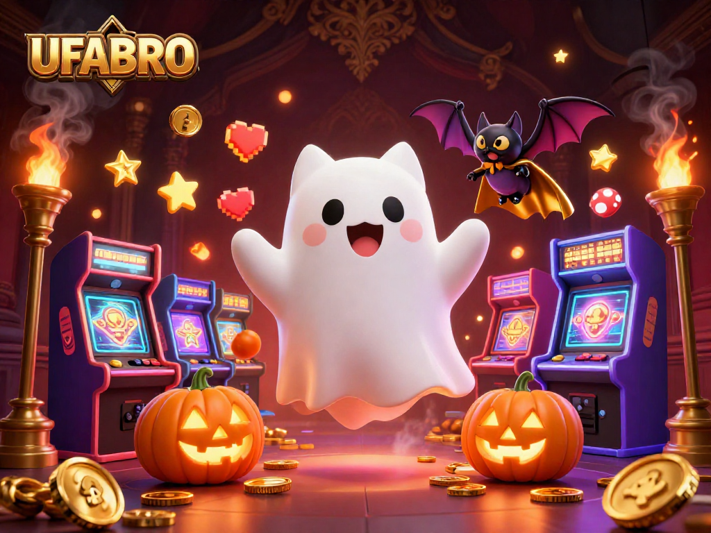Join UFABRO to win big in a vibrant casino experience with engaging characters and iconic gaming elements.