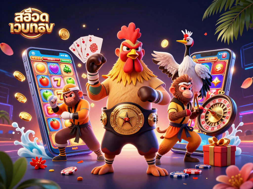 Spin the reels for big wins with สล็อตเว็บตรง featuring vibrant characters and casino games.