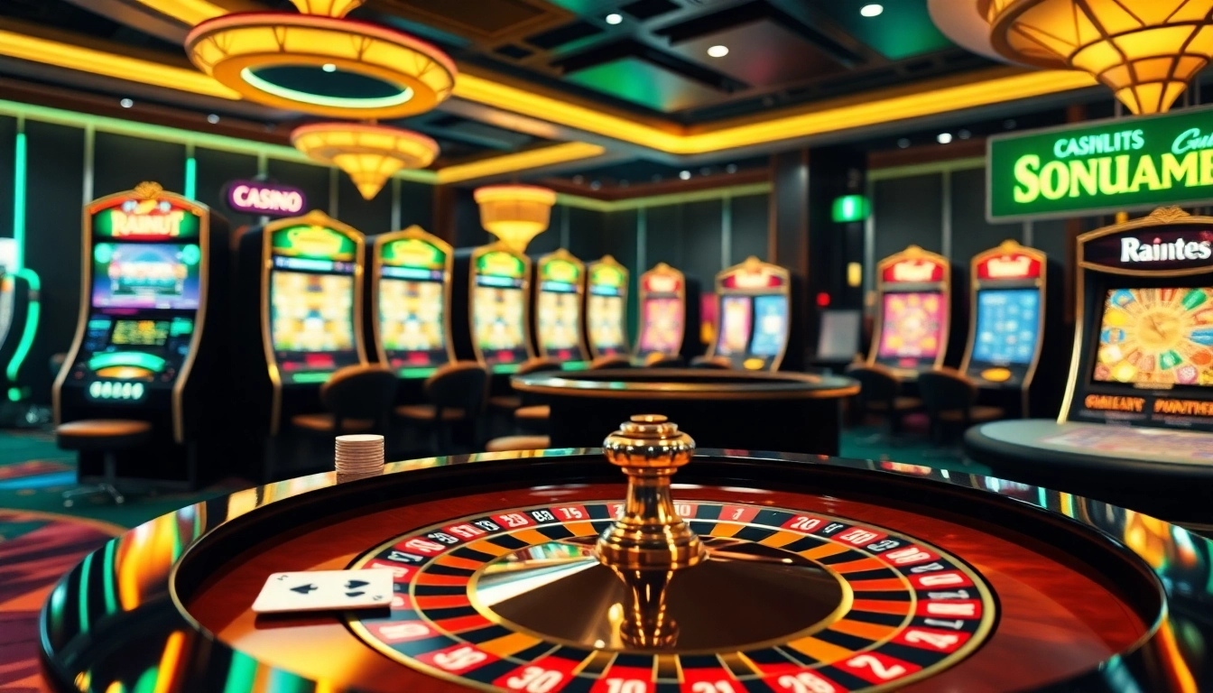 Engage with thrilling slot bonus new member 100% offers at a luxurious casino table surrounded by vibrant elements.
