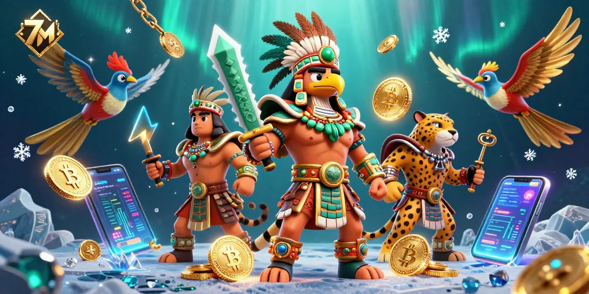 Bet on 7M with dynamic crypto visuals, featuring rich characters and detailed gameplay elements.