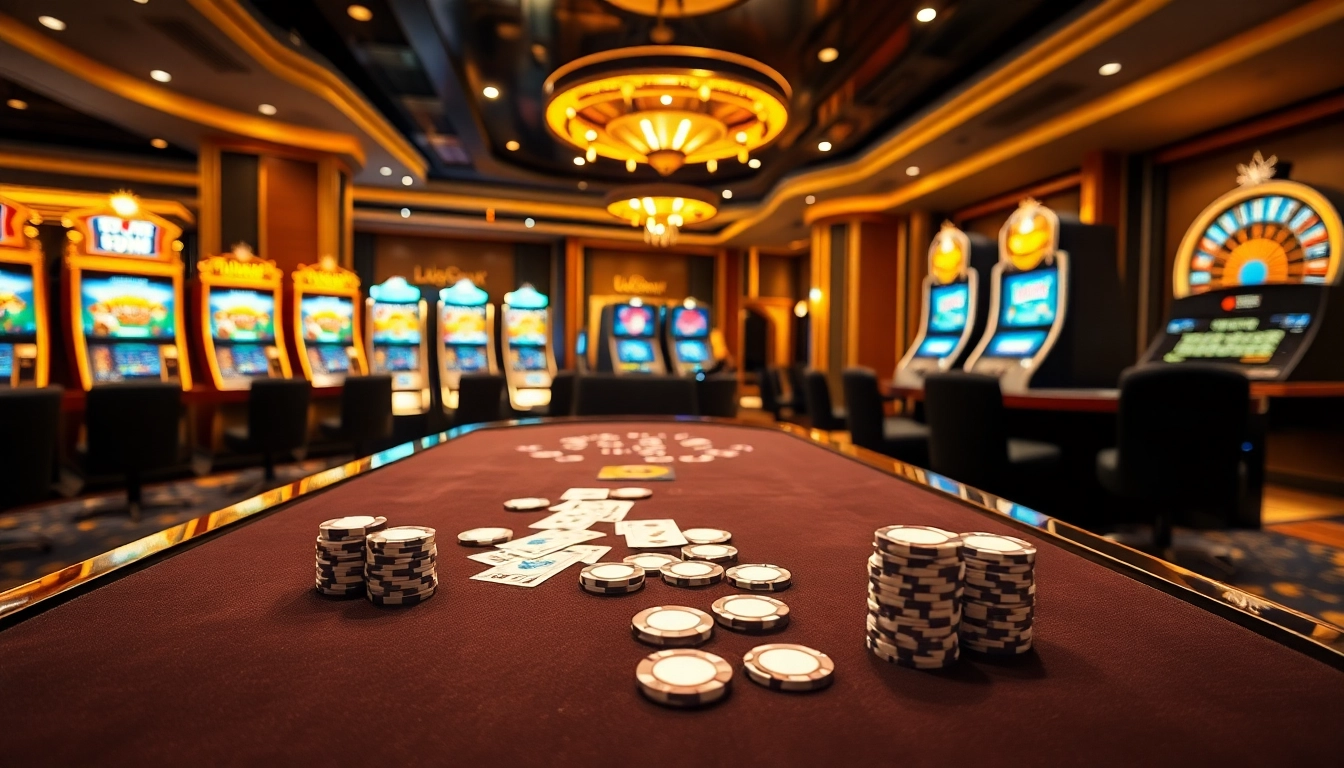 Exciting casino atmosphere featuring professional gambling games at Luckywin.