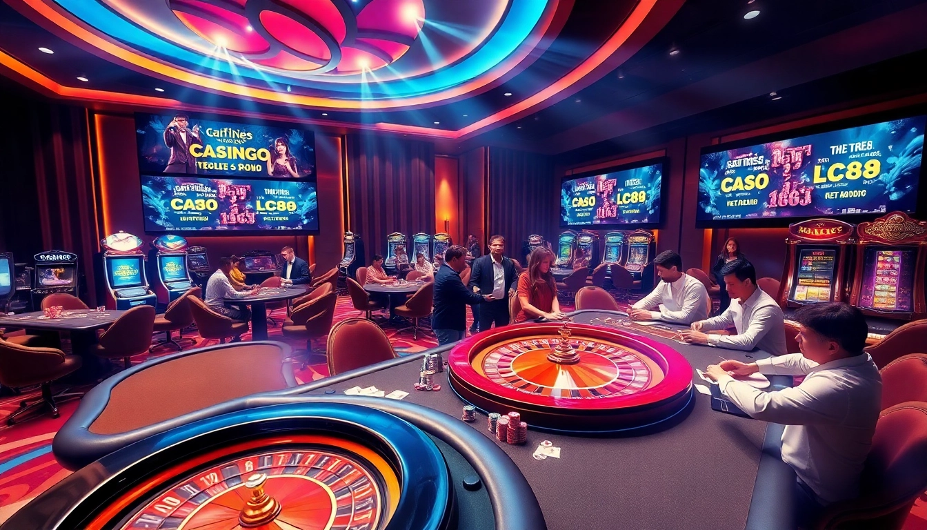 Experience thrilling online gaming at https://lc88.co.com/ with vibrant slot machines and poker tables.