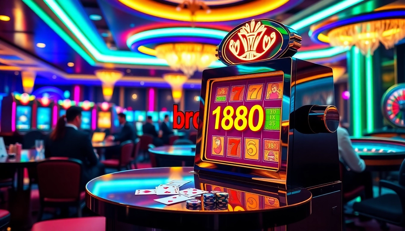 Experience excitement at bro138 login while playing premium slot games in a sophisticated casino setting.