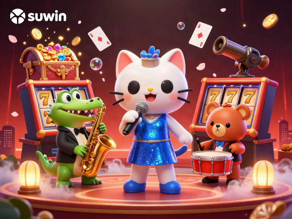 Experience the thrilling world of suwin casino games with vibrant characters and exciting elements.