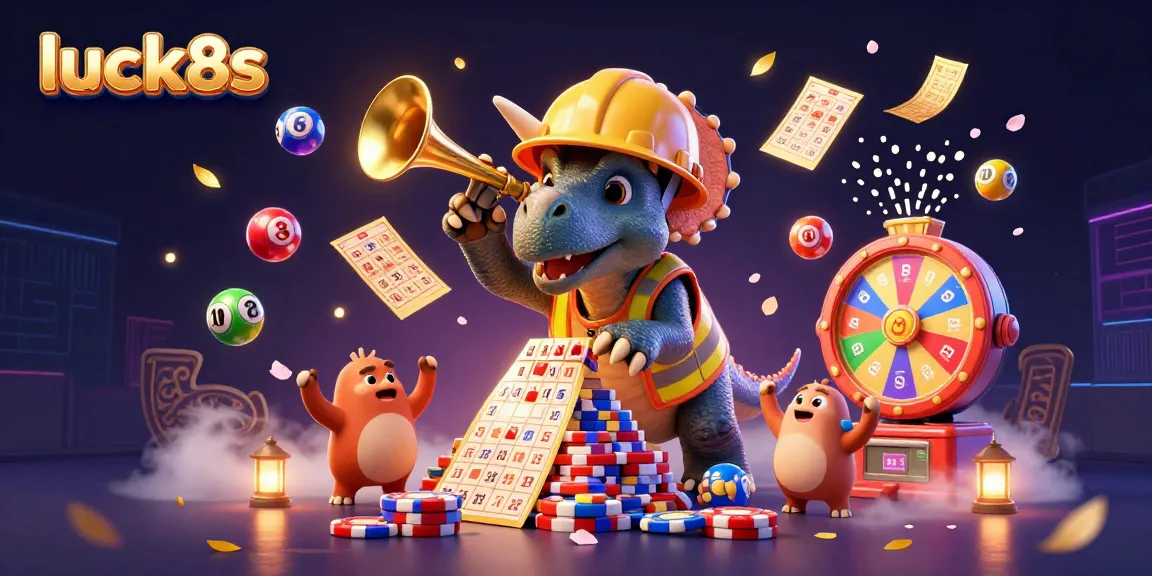 Experience the thrill of luck8s with vibrant 3D casino characters and festive game elements.