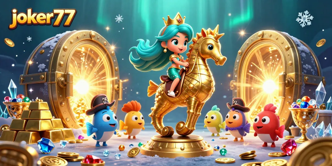 Join the thrilling adventure with joker77, featuring a mermaid princess and treasure-filled underwater world.