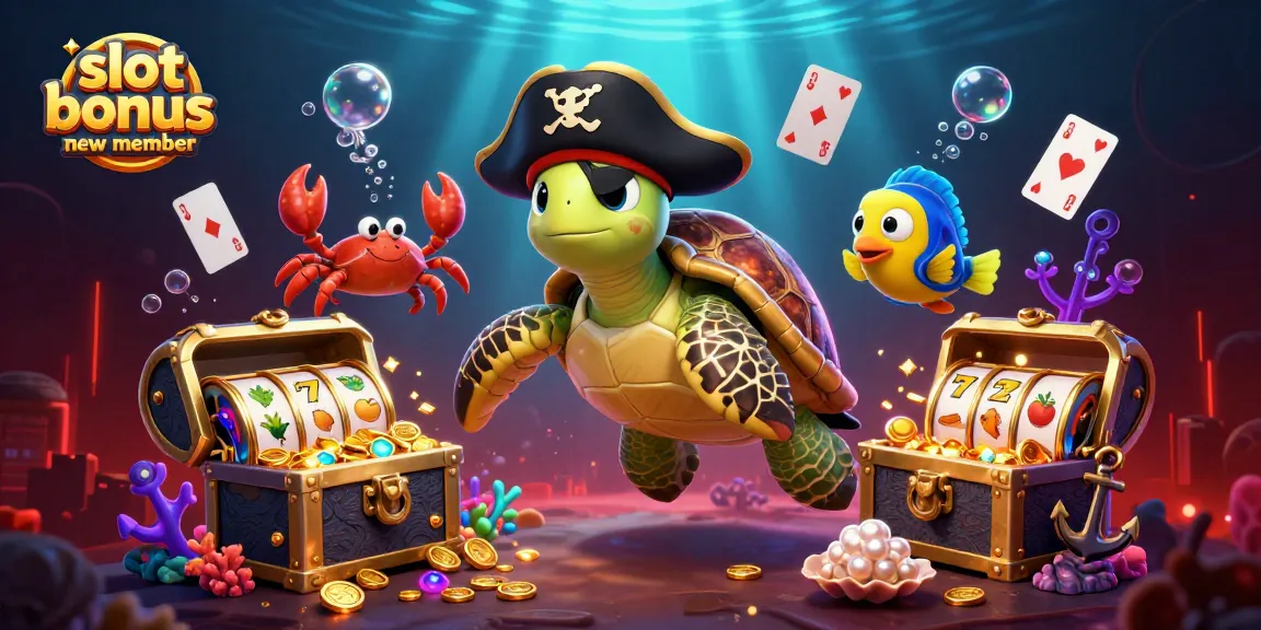 Engage with slot bonus new member while enjoying an adventurous scene with vibrant underwater elements.