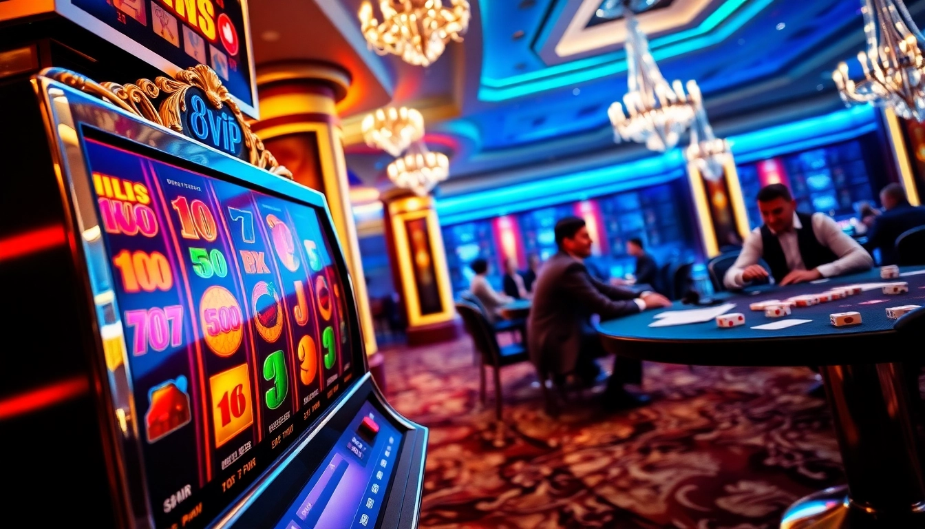 Experience the excitement of 68VIP casino with vibrant slot machines and thrilling games.