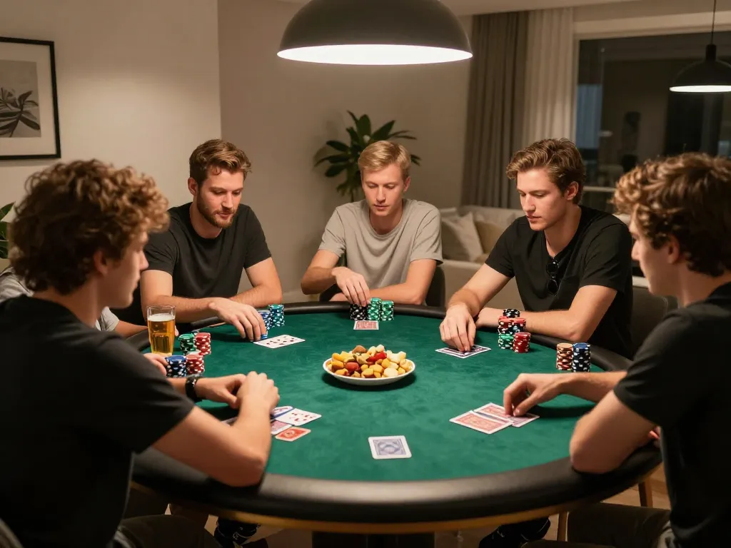 kp88 poker game night with friends enjoying strategy and camaraderie