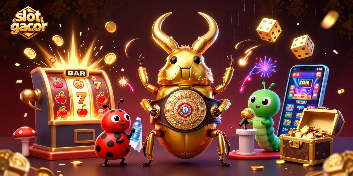 Menangkan jackpot slot gacor dengan karakter menarik di ilustrasi kasino 3D yang penuh warna.