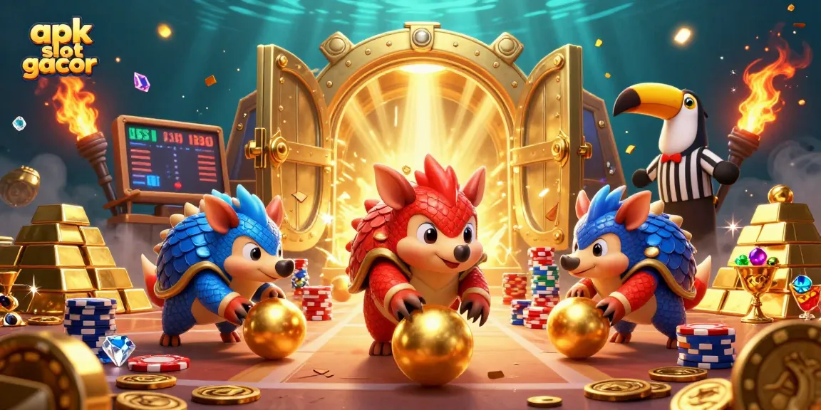 Experience the thrilling apk slot gacor adventure with vibrant pangolins and dazzling treasures.