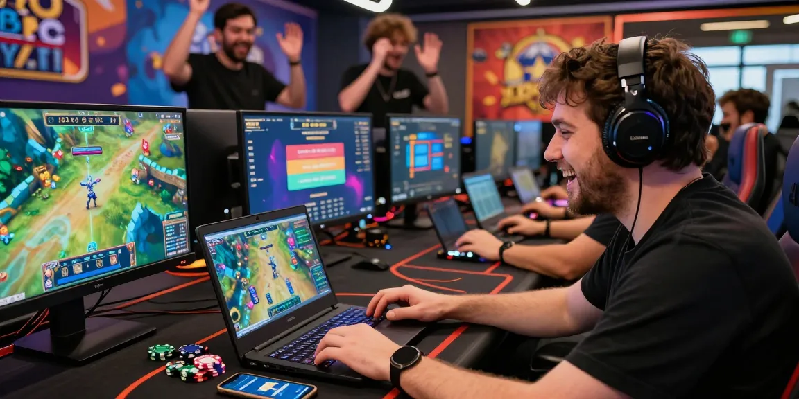 Engaged player enjoying Mahajitu online gaming experience with vibrant graphics.