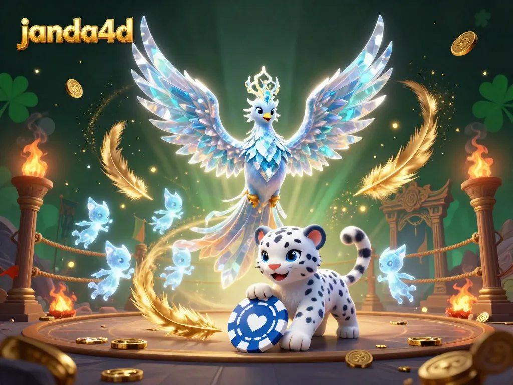 Mainkan permainan di janda4d dengan phoenix es berkilau dan chip poker menyenangkan.