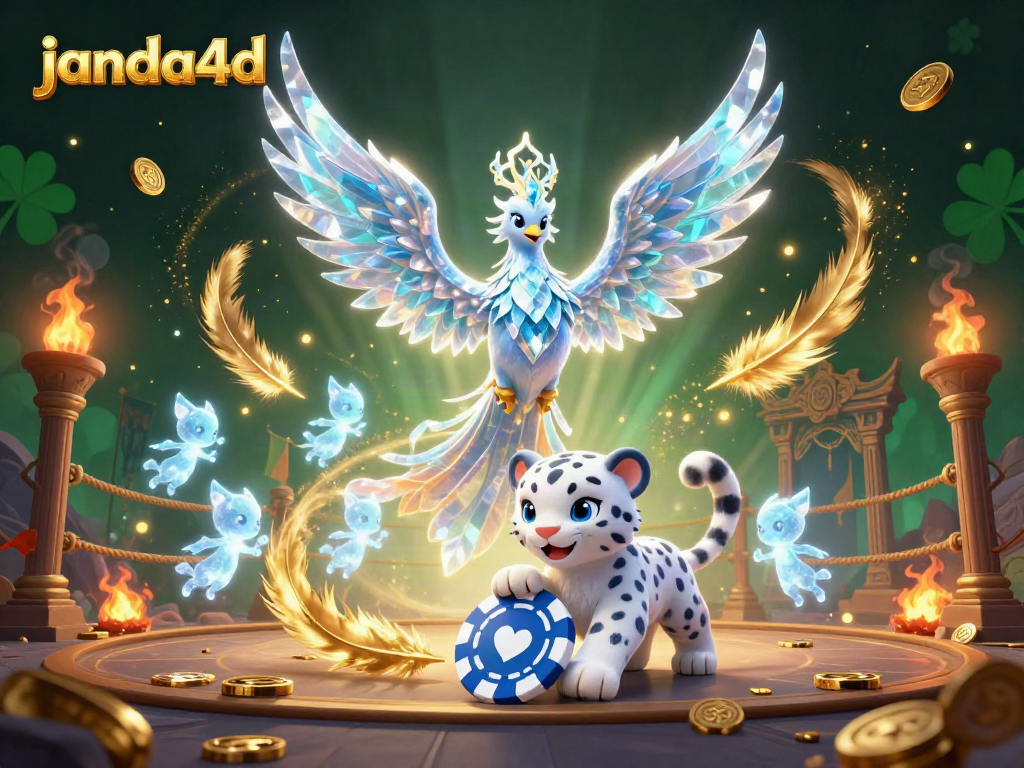 Mainkan permainan di janda4d dengan phoenix es berkilau dan chip poker menyenangkan.