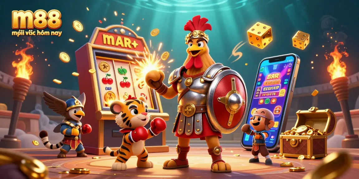 Trải nghiệm sự hồi hộp của m88 mới nhất hôm nay với cảnh jackpot sòng bạc đầy màu sắc và thú vị.