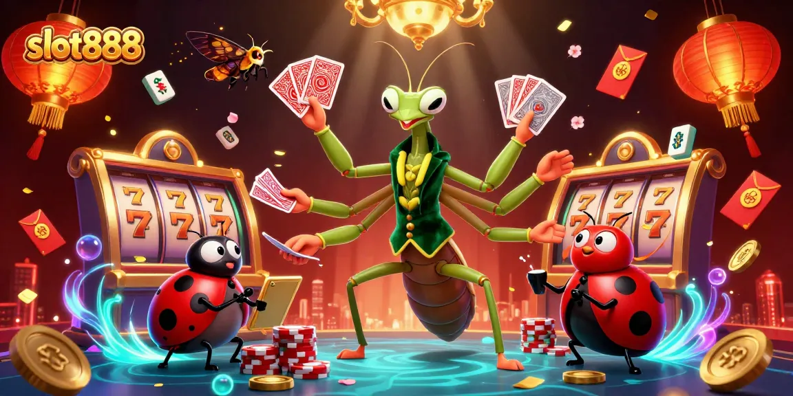Slot888 menawarkan pengalaman bermain slot menarik dengan tema cerah dan karakter unik dalam ilustrasi 3D.
