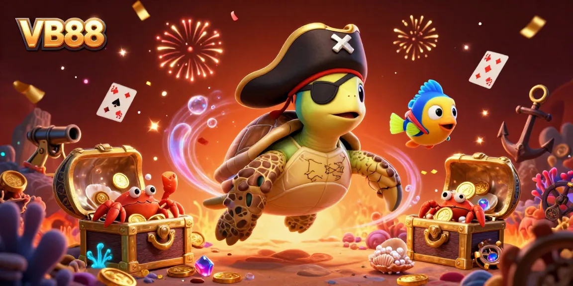 Play to win with VB88 in this vibrant casino-themed underwater adventure