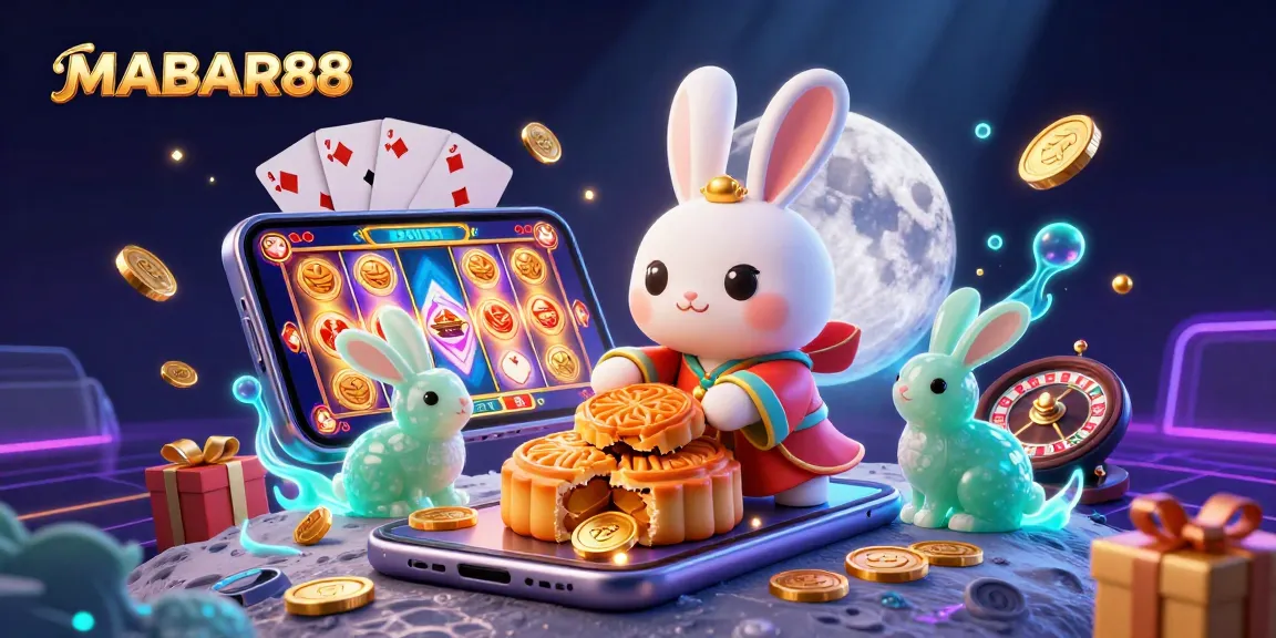 MABAR88 offers vibrant slot gaming excitement with casino characters and festive elements.