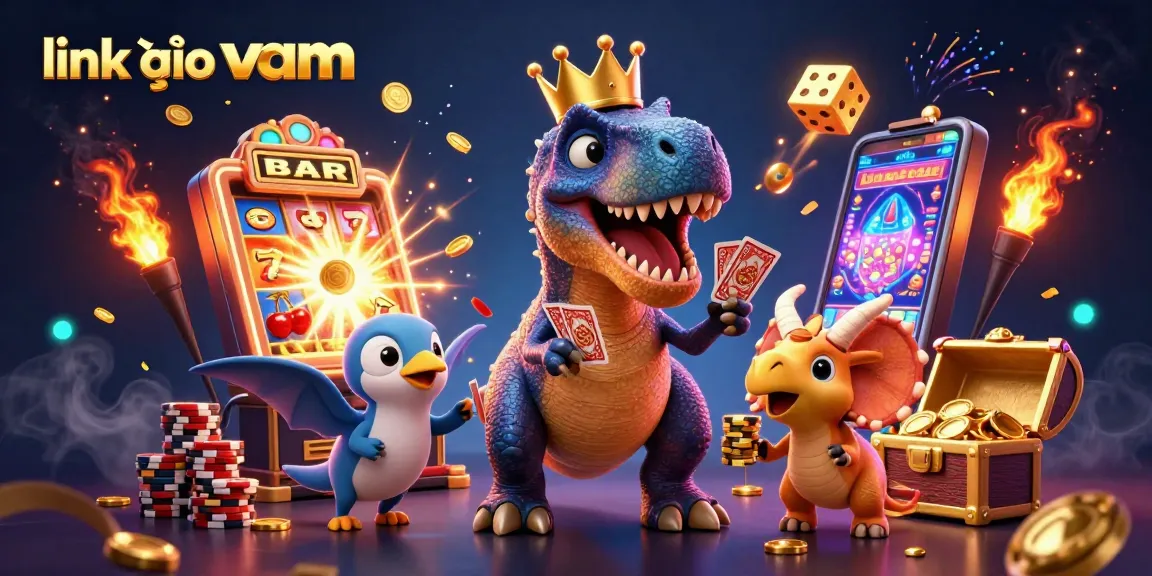 Enjoy thrilling adventures in link vào vmax with a colorful slot explosion and animated casino characters.