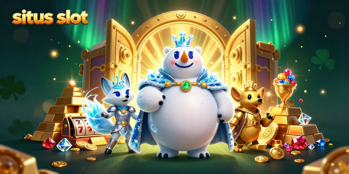 Memenangkan jackpot situs slot dengan karakter beruang kutub dan rubah salju yang menawan.