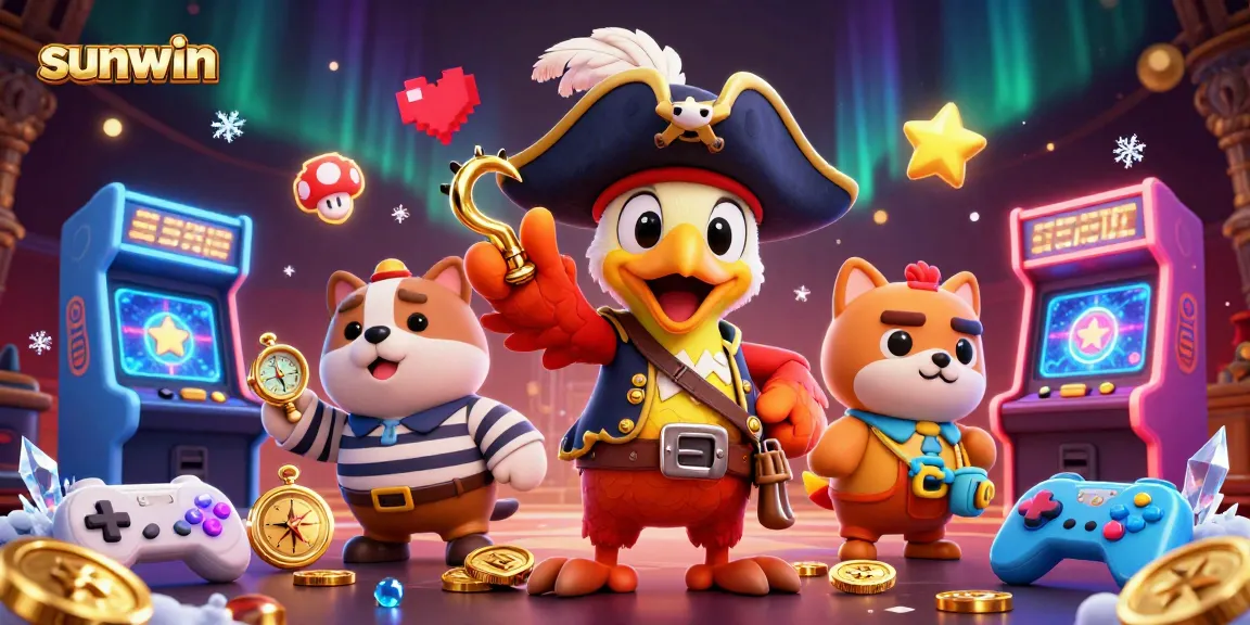 Play thrilling games like Sunwin with cartoon characters and dynamic casino elements.