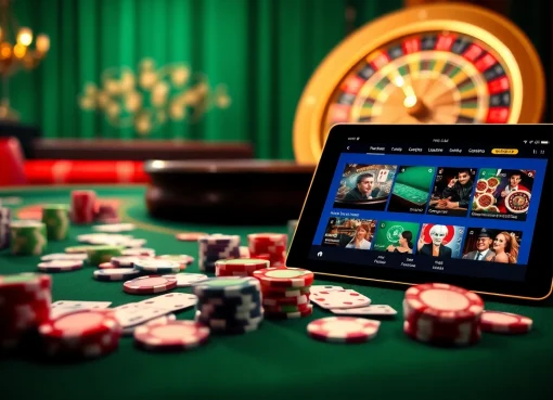 Engage in thrilling gameplay at Clubmastersgg.com with a vibrant casino scene featuring poker chips and cards.