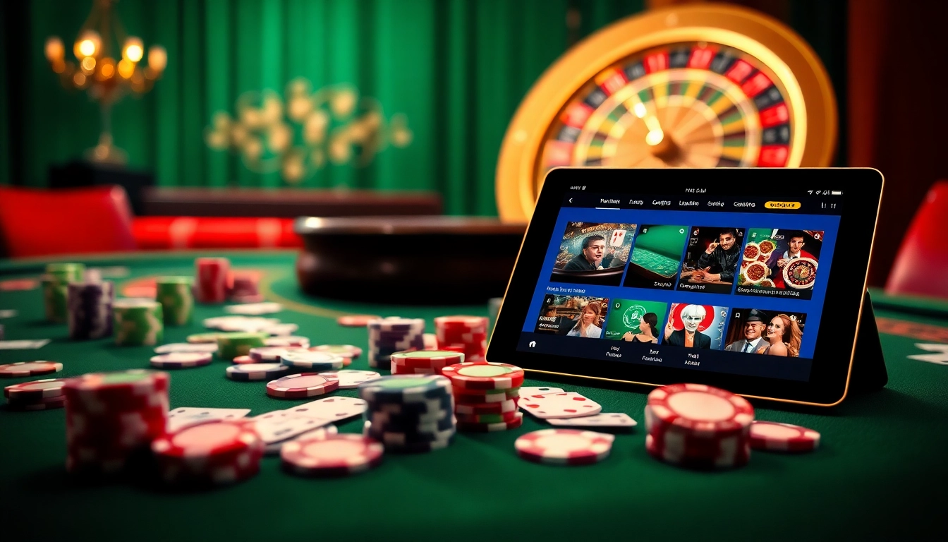 Engage in thrilling gameplay at Clubmastersgg.com with a vibrant casino scene featuring poker chips and cards.