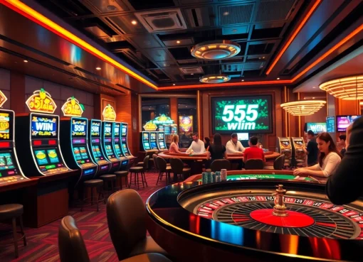 Experience the thrill of winning at 555 win in a luxurious casino filled with excitement.