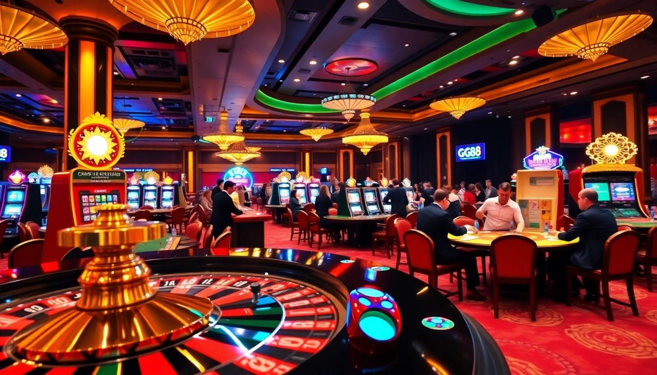 Experience thrilling gameplay at https://gg88.mov/ with vibrant roulette wheels and engaging dealers.