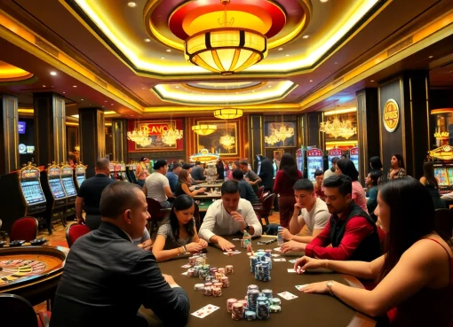 Experience thrilling gameplay at UU 88 casino with luxurious poker tables and vibrant atmospheres.