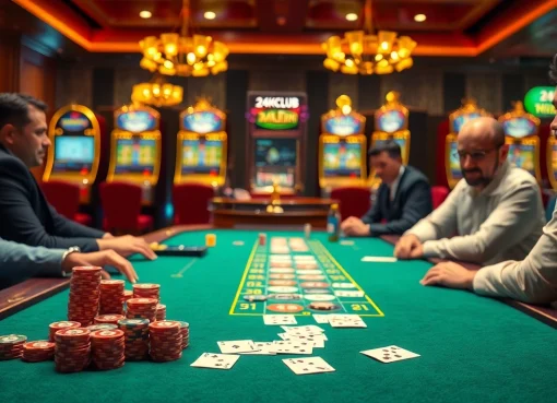 Trải nghiệm một trò chơi đầy kịch tính tại 24kclub với các yếu tố casino sống động và người chơi tích cực tham gia.