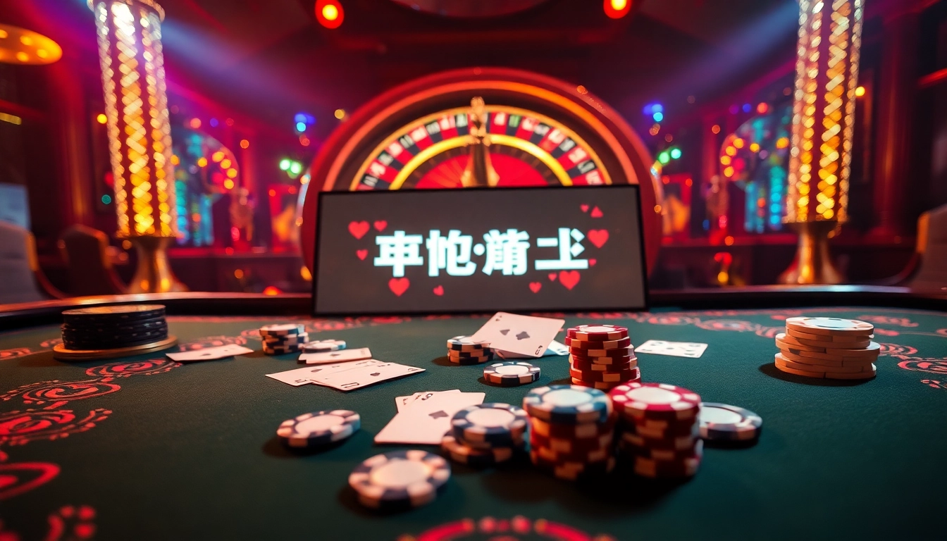 הצטרפו לפעולה מרגשת של רמי אונליין על שולחן קזינו יוקרתי מלא בצ'יפים וקלפים.