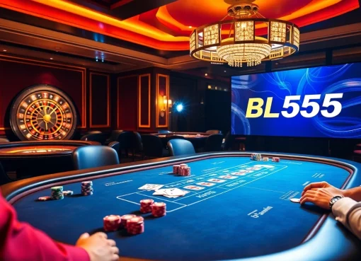 Experience thrilling gameplay at Nhà cái BL555 with engaging card games and vibrant casino atmosphere.