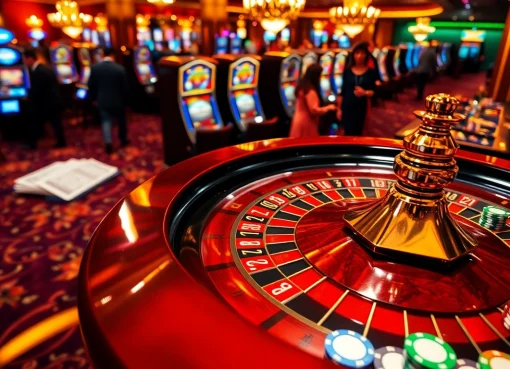 Experience the excitement of the go88club page with a vibrant casino scene featuring roulette and poker.