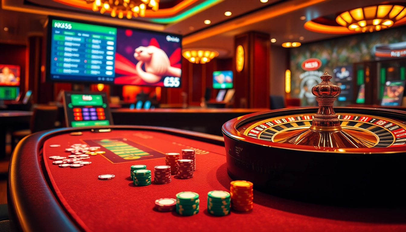 Experience thrill and luxury at KK55 online casino with vibrant games and betting options.