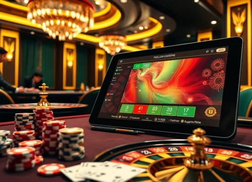 Players enjoying the seamless bk8thai ทางเข้า experience at an upscale casino.