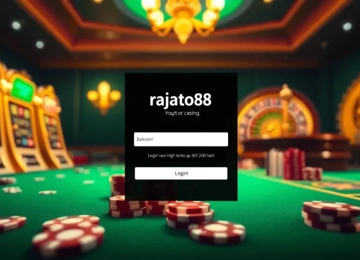 Engage with the login rajatoto88 interface on a luxurious online casino platform.