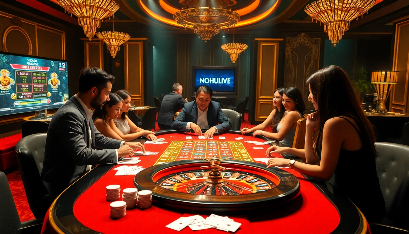 Experience the excitement of NOHULIVE with vibrant casino interactions and engaging gameplay.