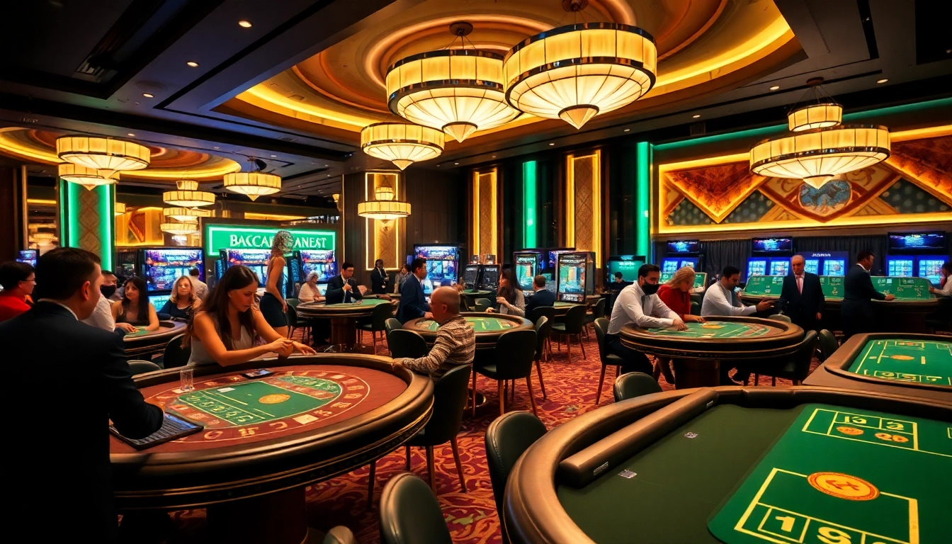 에볼루션 바카라의 활기찬 카지노 환경에서 플레이어와 딜러가 즐겁게 게임을 진행하는 모습
